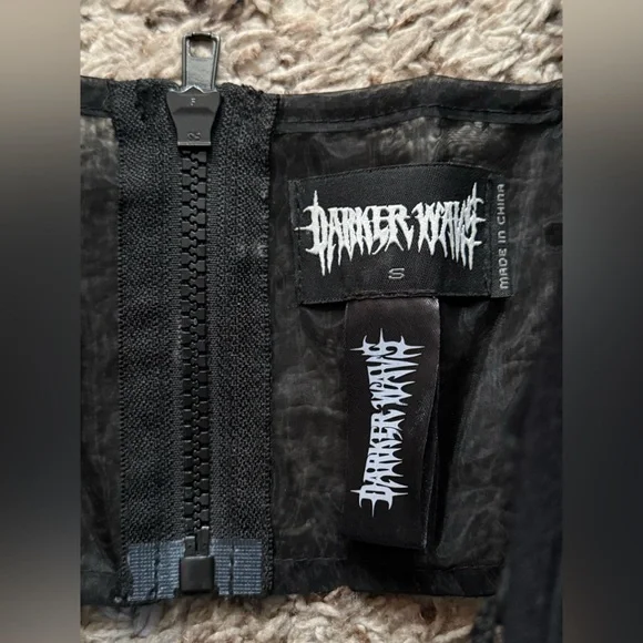 Mesh Lace Up Underbust Corset - Picture 4 of 4